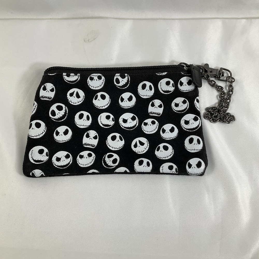 Disney Nightmare Before Christmas Jack Skellington Coin Purse Pin Trading Pouch